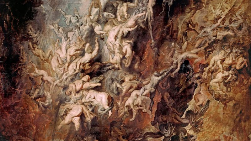 Fotografija: Peter Paul Rubens, Padec upornih angelov, 1620