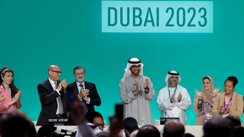 Fotografija: Če se bo sporazum, dosežen v Dubaju, dosledno izvajal, bo to prineslo tudi velike geopolitične spremembe. FOTO: Giuseppe Cacace/AFP