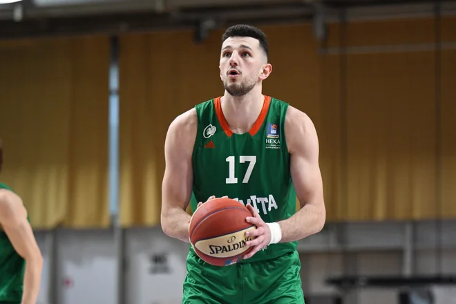 Karlo Matković je bil najboljši strelec Ljubljančanov v Tivoliju. FOTO: Liga Aba