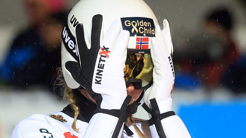 Fotografija: Maren Lundby je sporočila, da končuje svojo blestečo športno pot. FOTO: Borut Živulović/Reuters