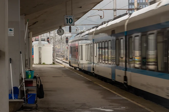 Vlak Slovenskih železnic. FOTO: Črt Piksi/Delo