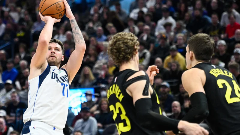 Luka Dončić ni imel svojega dne. FOTO: Alex Goodlett/AFP