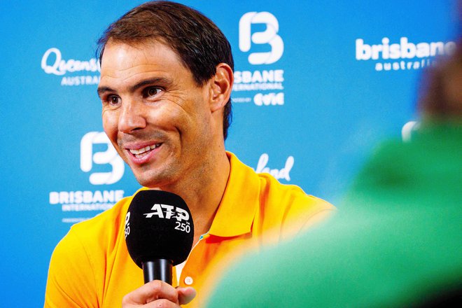 Rafael Nadal ni skrival veselja ob vrnitvi. FOTO: Patrick Hamilton /AFP