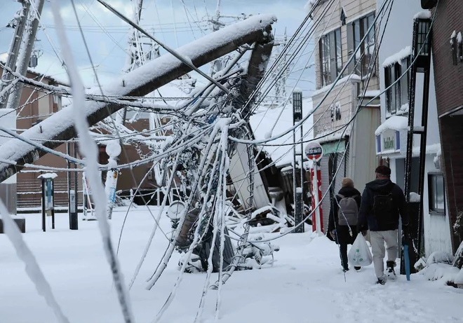 Razdejanje po potresu v mestu Suzu FOTO: Str. AFP