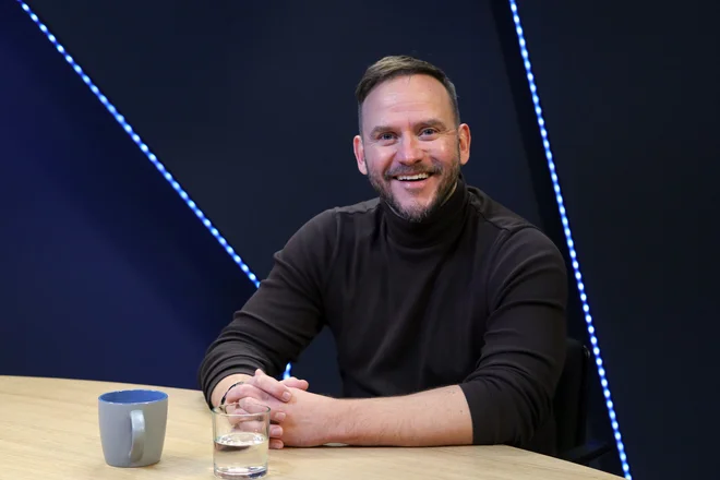 Gregor Kosi v Delovem studiu FOTO: Marko Feist/Slovenske novice