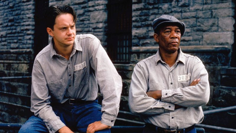 Fotografija: Kaznilnica odrešitve s Timom Robbinsom in Morganom Freemanom je postala priljubljena šele z domačim videom. FOTO: promocijsko gradivo