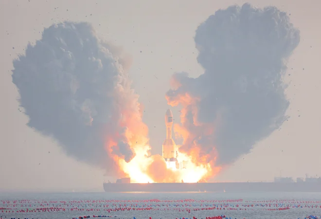 Raketa gravity 1 podjetja Orienspace FOTO: China Daily/Reuters
