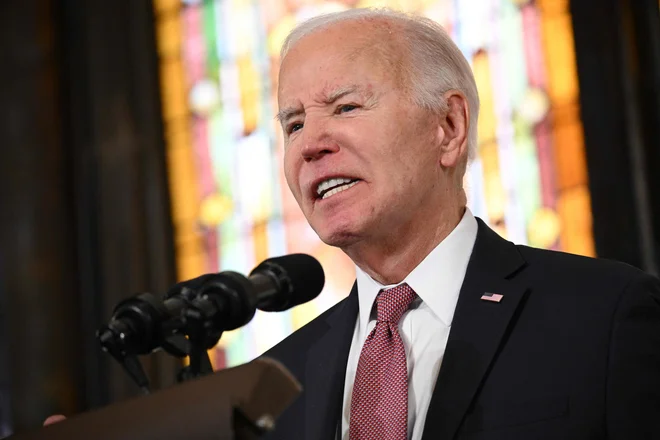 Ameriški predsednik Joe Biden. FOTO: Mandel Ngan/AFP