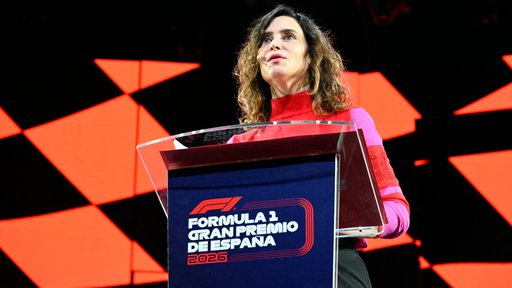 Predsednica Avtonomne skupnosti Madrid se je več let zavzemala, da bi se formula 1 vrnila v regijo. Foto Javier Soriano/AFP