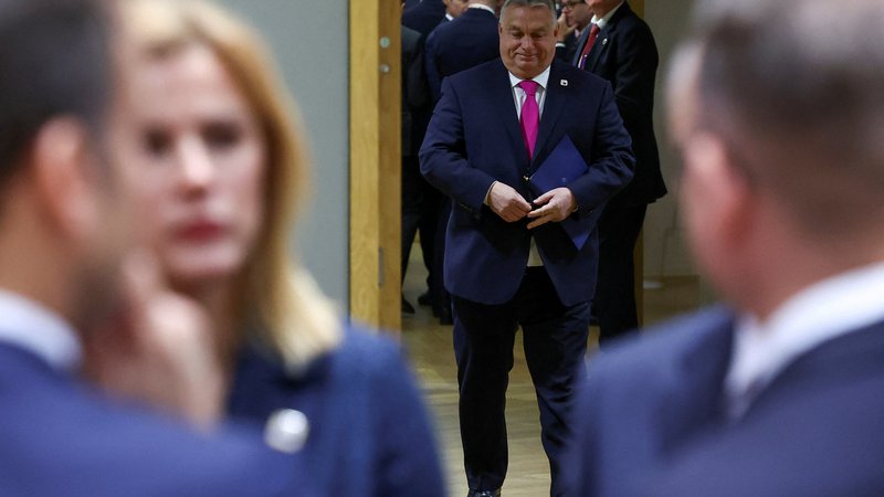 Fotografija: Drugi evropski voditelji izgubljajo potrpljenje z Orbánovim izsiljevanjem. FOTO: Yves Herman/Reuters
