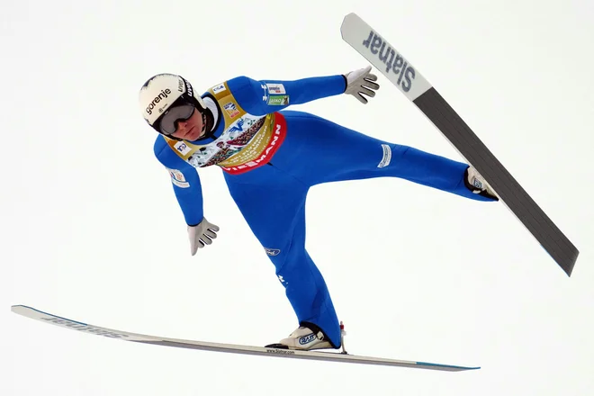 Domen Prevc je odlično opravil svojo nalogo. FOTO: Georg Hochmuth/AFP