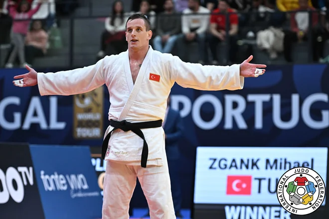 Mihael Žgank je bil v Odivelasu razred v kategoriji do 90 kilogramov. FOTO: Tamara Kulumbegashvili/IJF