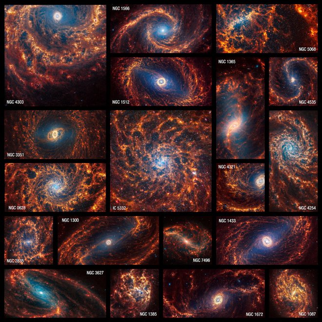 19 spiralnih galaksij FOTO: Nasa/Esa/CSA/Reuters

 