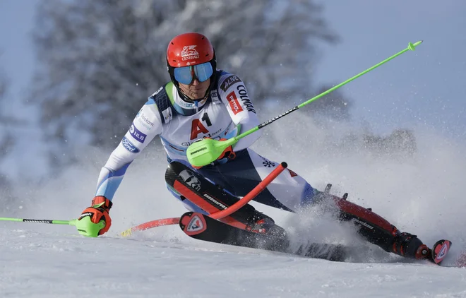 Štefan Hadalin ni našel poti k vrhu. FOTO: Leonhard Foeger/Reuters