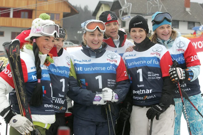 Smučarske legende v Kranjski Gori leta 2008. FOTO: Igor Zaplatil