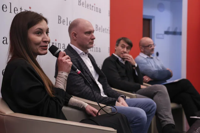 Alma Čaušević Klemenčič je med drugim vodja projekta Beletrina Digital, ki so ga razvijali več let in bo luč sveta ugledal spomladi. FOTO: Beletrina