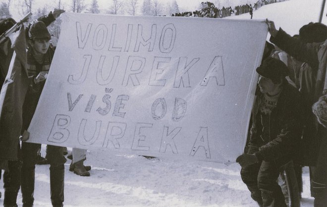 Slogan v čast Juretu Franku so si izmislili sarajevski nadrealisti. FOTO: Ervin Čurlič