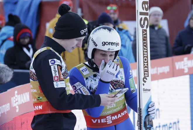 Po prvi posamični zmagi Lovro Kos v paru z Domnom Prevcem ni uspel še enkrat na stopničke. FOTO: Leonhard Foeger/Reuters