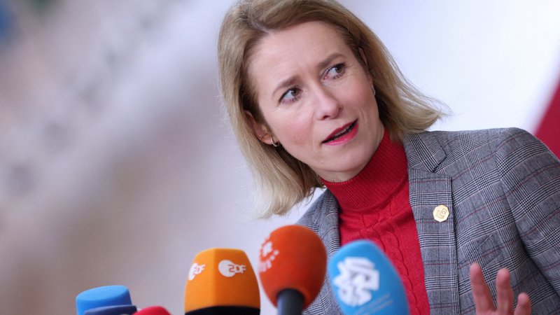 Fotografija: Predsednica estonske vlade Kaja Kallas FOTO: Johanna Geron/Reuters