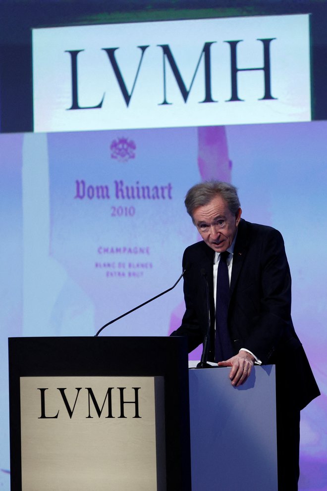 Eden od osrednjih partnerjev projekta je podjetje luksuznih dobrin LVMH Bernarda Arnaulta. FOTO: Gonzalo Fuentes/Reuters