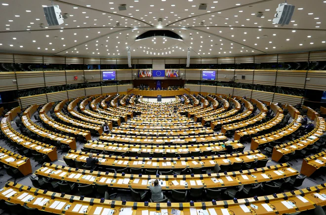 V evropskem parlamentu v Bruslju so poslanske klopi le redko zasedene. FOTO: Yves Herman/Reuters