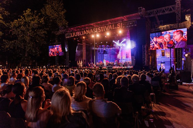 Kongresni trg je že stalno prizorišče Festivala Ljubljana, ki vrhunec doseže v poletnih mesecih. FOTO: Darja Štravs Tisu