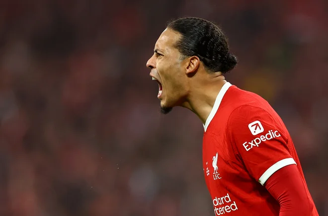 Virgil van Dijk je prinsel veliko zmago Liverpoolu. FOTO: Carl Recine/Reuters