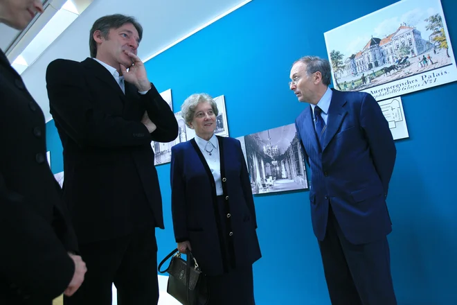 Leta 2007 so v Narodni galeriji odprli razstavo del slikarja Franca Kavčiča, ki jih je Narodna galerija ob pomoči dr. Ksenije Rozman pridobila iz dunajske palače Auerspergov. FOTO: Uroš Hočevar