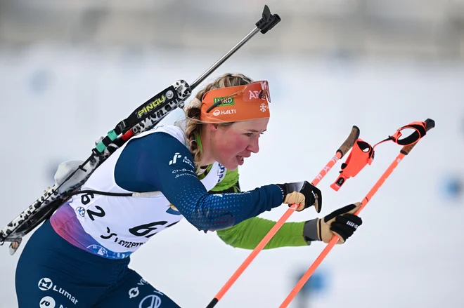 Anamarija Lampič je bila zelo zadovoljna z uvodnim nastopom v Oslu. FOTO: Fabrice Coffrini/AFP