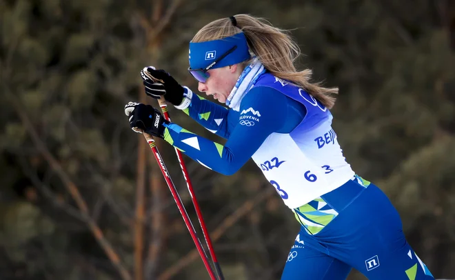 Anja Mandeljc si je pritekla 33. mesto. FOTO: Matej Družnik/Delo