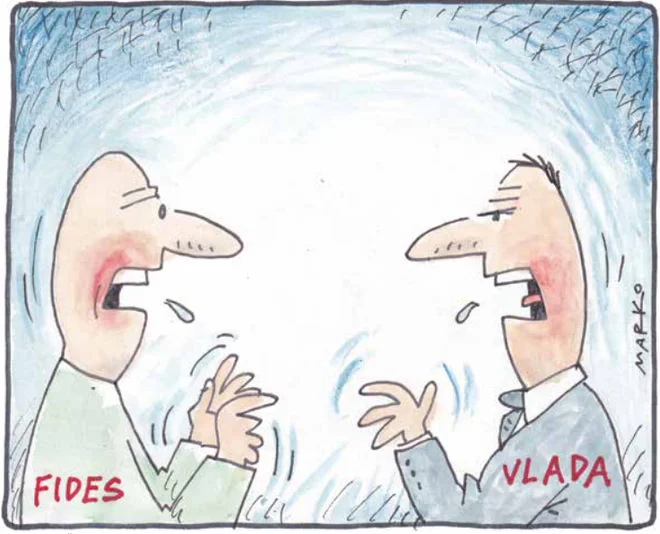 Nekaj manjka. KARIKATURA: Marko Kočevar