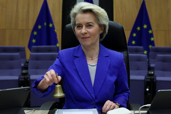 Ursula von der Leyen si želi, da bi v obrambo vlagali več, bolje in bolj evropsko. FOTO: Yves Herman/Reuters