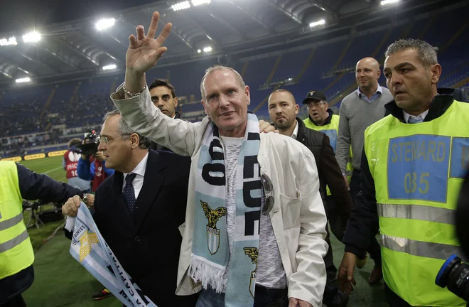 Paul Gascoigne je leta 2012 tekmo Tottenhama. FOTO: Tony Gentile/Reuters