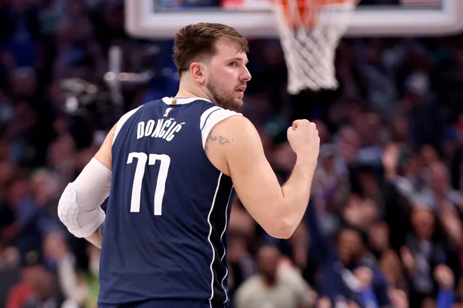 Luka Dončić na parketu. FOTO: Tim Heitman/Getty Images via Afp