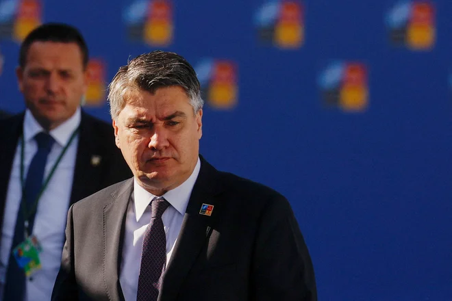 O dnevu volitev bo odločil predsednik države Zoran Milanović, ki bo razpisal volitve. FOTO: Susana Vera/Reuters