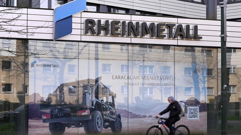 Fotografija: Nemški Rheinmetall letos pričakuje, da bo ustvaril deset milijard evrov prodaje. Foto Ina Fassbender/AFP