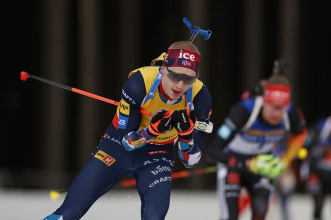 Johannes Thingnes Bø je še enkrat potrdil svojo visoko kakovost. FOTO: David W Cerny/Reuters