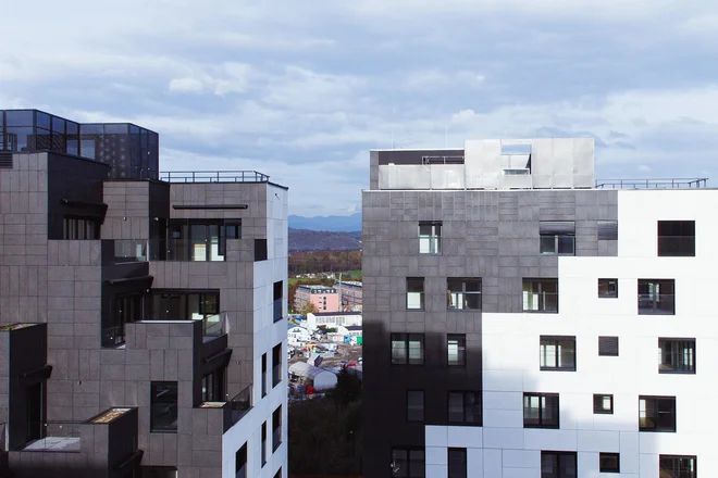 Kvartet v ljubljanski Šiški je prvi zaključen projekt podjetja Corwin v Sloveniji. FOTO: Corwin