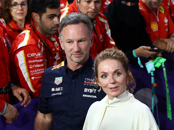 Zakonca Christian Horner in Geri Halliwell navzven delujeta, kot da je vse v najlepšem redu, a to je le fasada. FOTO: Rula Rouhana/Reuters