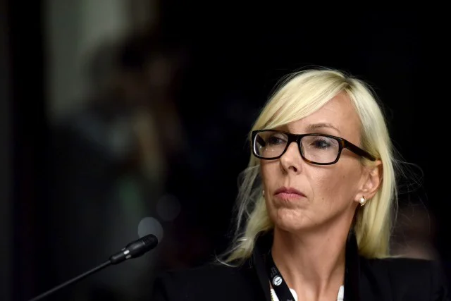 Da se bo nekdanja novinarka, poslanka in svetovalka za odnose z javnostjo Melita Župevc, ki je pristojna za strateško komuniciranje, poslovila, se špekulira že dlje časa. FOTO: Tamino Petelinšek/STA