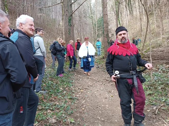 Prihod Barbare Celjske na prireditev FOTO: Špela Kuralt