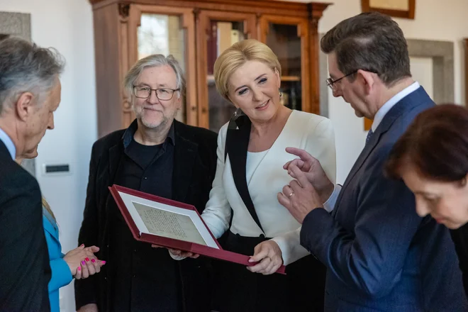 Aleš Musar in Agata Kornhauser-Duda v Nuku. FOTO: Črt Piksi/Delo