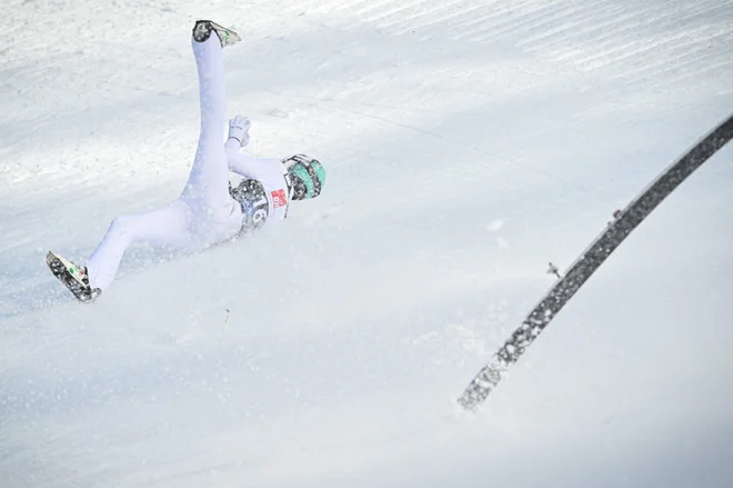 Anže Lanišek je grdo. FOTO: Jure Makovec/AFP