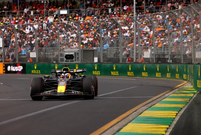 Max Verstappen je bil najhitrejši tudi v kvalifikacijah za VN Avstralije. FOTO: Mark Peterson/Reuters