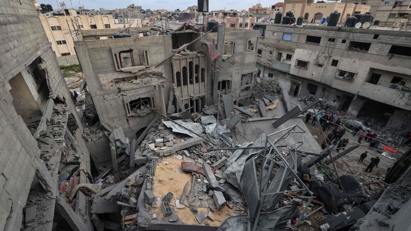 Fotografija: Gaza po izraslkem napadu. FOTO: Mohammed Abed/AFP