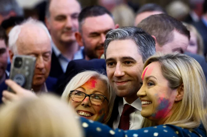 Simon Harris bo podrl predhodnikov rekord in pri 37 letih postal najmlajši irski »taoiseach« v zgodovini. FOTO: Clodagh Kilcoyne/Reuters