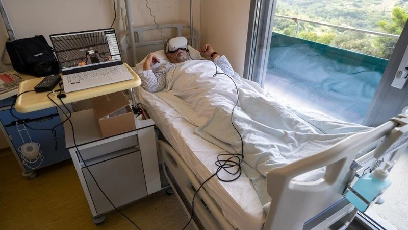 Raziskava je pokazala, da je virtualna vadba med prisilnim ležanjem, upočasnila upad telesnih zmogljivosti. FOTO: ZRS Koper