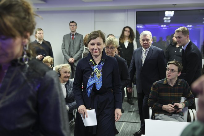 Evropska komisarka Věra Jourová je po oceni SDS na dvodnevnem obisku marca v Sloveniji vplivala na zakonodajni proces. Jože Suhadolnik/Delo