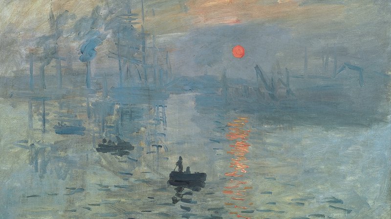 Fotografija: Claude Monet: Impresija, vzhajajoče sonce, slika iz leta 1872, je gibanju dala ime. Hranijo jo v muzeju Marmottan Monet v Parizu. FOTO: Wikipedia