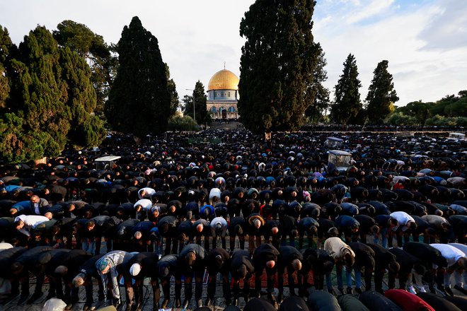 Praznovanje konca ramazana FOTO: Ammar Awad/Reuters